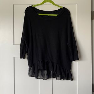 Ruffle Bottom Sweater